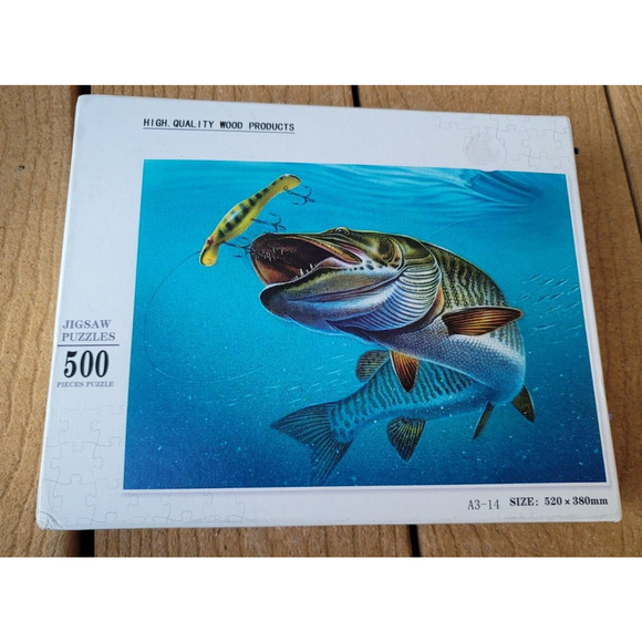 High Quality Wood Products Games Fish Wood Jigsaw Puzzle 50 Pieces